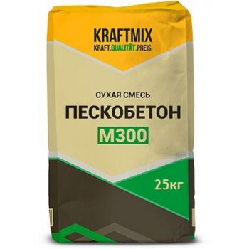 Смесь сухая пескобетон KRAFTMIX М-300 25 кг